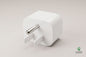 USA earth adapter, front view showing grounding pin and prongs