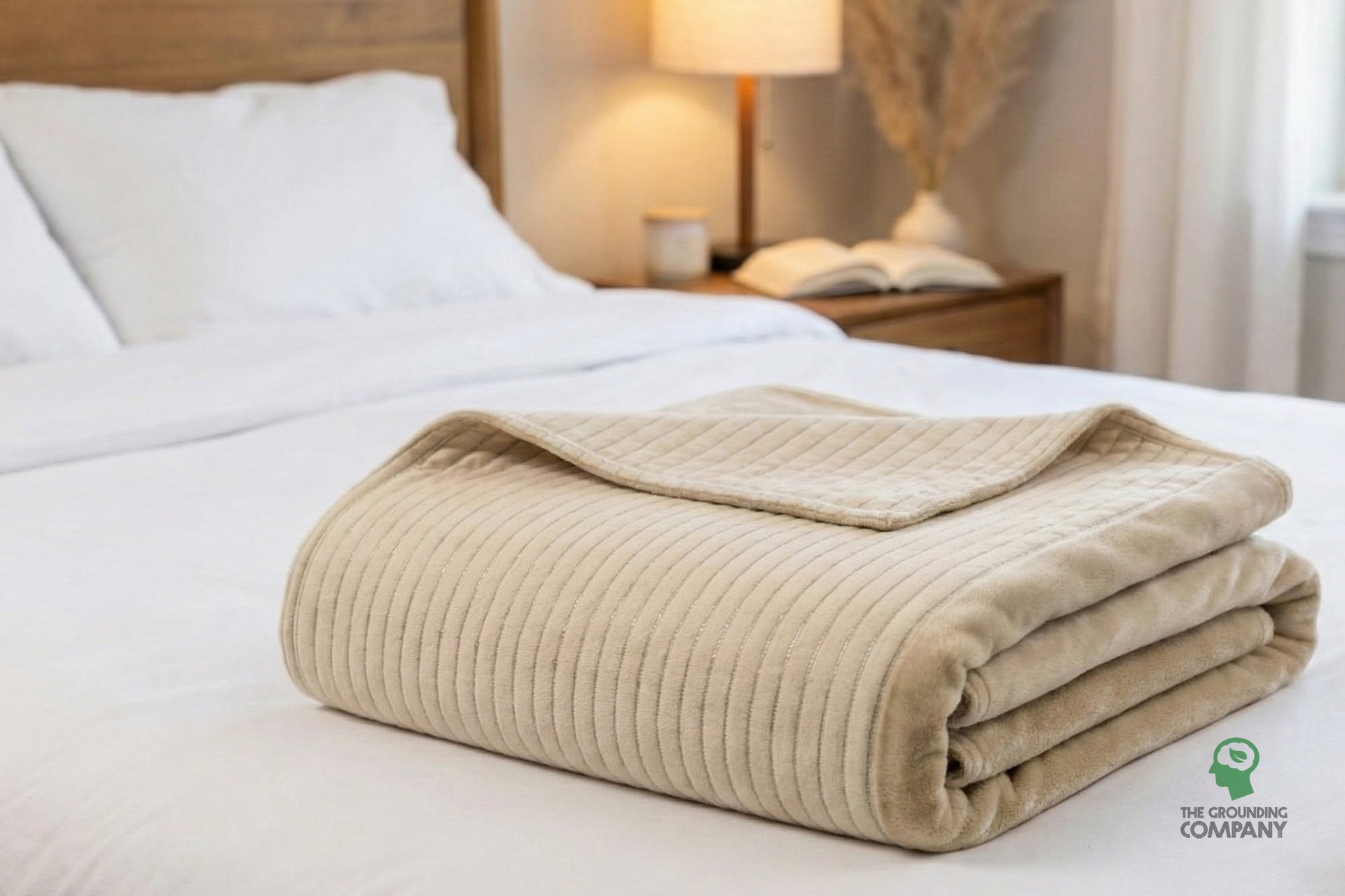 Organic Cotton Grounding Throw Blanket