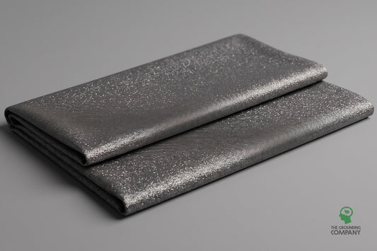 Liquid Silver Grounding Sheet folded flat, showing its shimmering texture